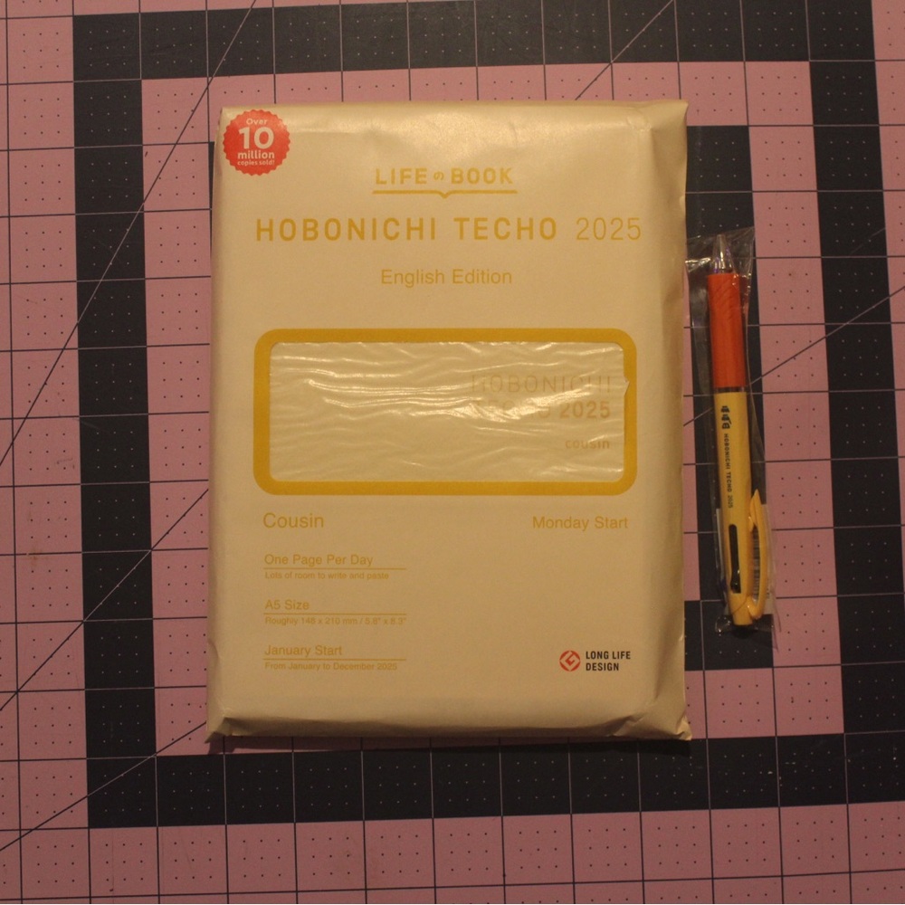 2025 Hobonichi Cousin with pen